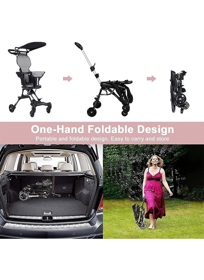 Baby Stroller, Baby Riding Magic Tool, Lightweight Foldable Baby Stroller, Two-Way Stroller, Four Wheels