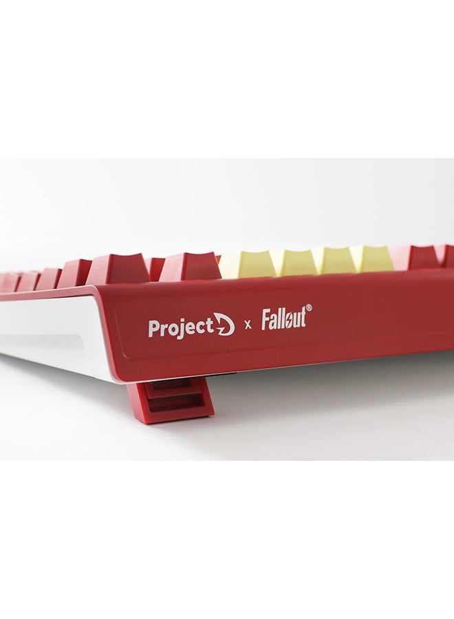 DUCKY ProjectD  Fallout Tinker 75% & Mousepad Bundle, RGB, Cherry MX2A Red, US Gaming Keyboard
