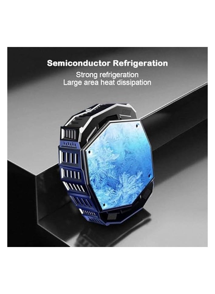 Wireless Phone Cooler Fan, Magnetic Cell Phone Cooler Built-in Battery, Portable Gaming Semiconductor Cooling Compatible with iPhone, Samsung and Google Pixel and More