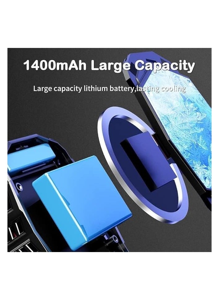 Wireless Phone Cooler Fan, Magnetic Cell Phone Cooler Built-in Battery, Portable Gaming Semiconductor Cooling Compatible with iPhone, Samsung and Google Pixel and More