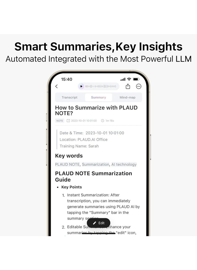 Note AI Voice Record (SPLAUD Starlight)