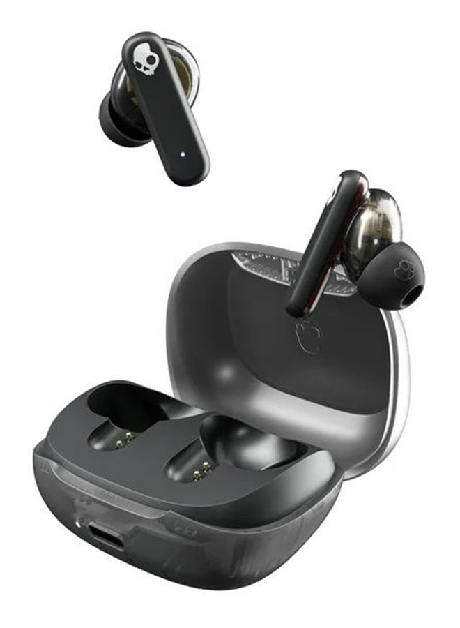 Smokin' Buds in-Ear Wireless Earbuds, 20 Hr Battery, 50% Renewable Plastics, Microphone, Works with iPhone Android and Bluetooth Devices - Midnight Smoke