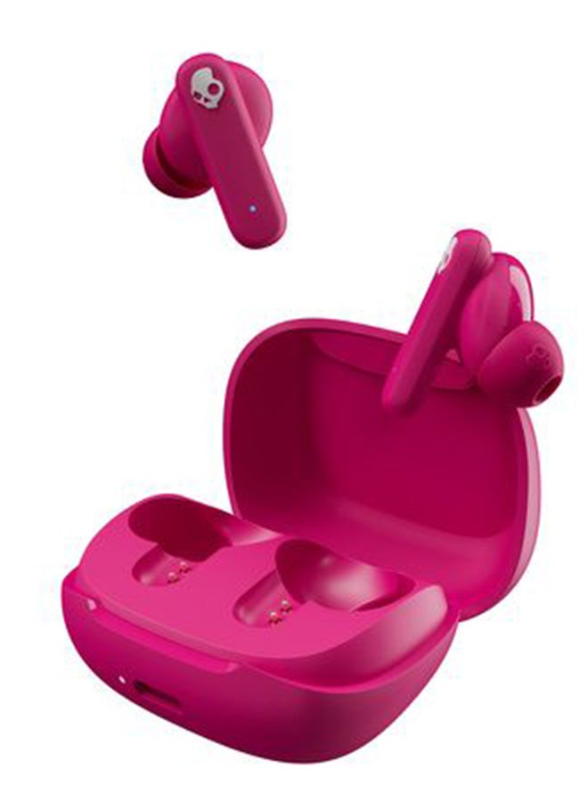 Smokin' Buds in-Ear Wireless Earbuds, 20 Hr Battery, 50% Renewable Plastics, Microphone, Works with iPhone Android and Bluetooth Devices - Pink