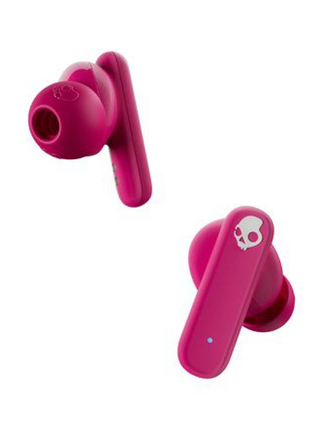 Smokin' Buds in-Ear Wireless Earbuds, 20 Hr Battery, 50% Renewable Plastics, Microphone, Works with iPhone Android and Bluetooth Devices - Pink