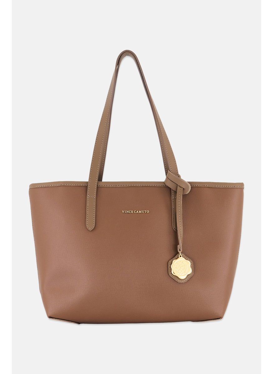 Women Brand Logo Tote Bag 26 H x 42,5 L x 10 W cm, Brown