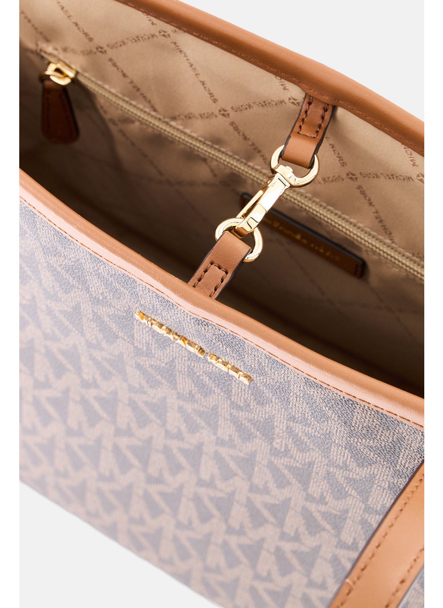 Women Brand Logo Tote Bag 29 H x 40 L x 12 W cm, Brown