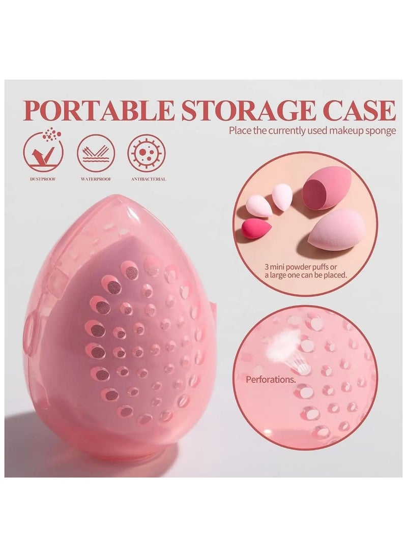 25 Pcs Face Makeup Tools Set, Makeup Brushes, Rotatable Brushes Holder, Makeup Sponge