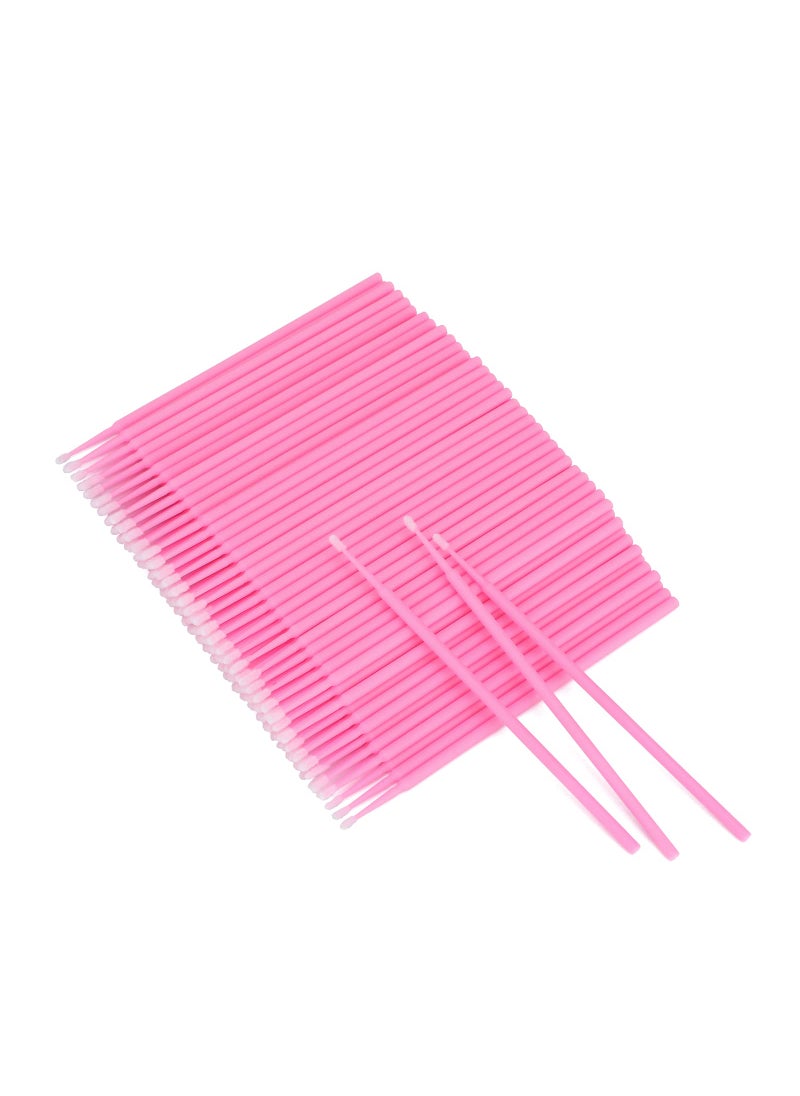 G2PLUS 500PCS Cotton Swabs Disposable Micro Applicators Brush for Makeup and Personal Care Cosmetic Brush Micro Swabs for Eyelash Extensions Nails Eyeliner Head Diameter 20mm