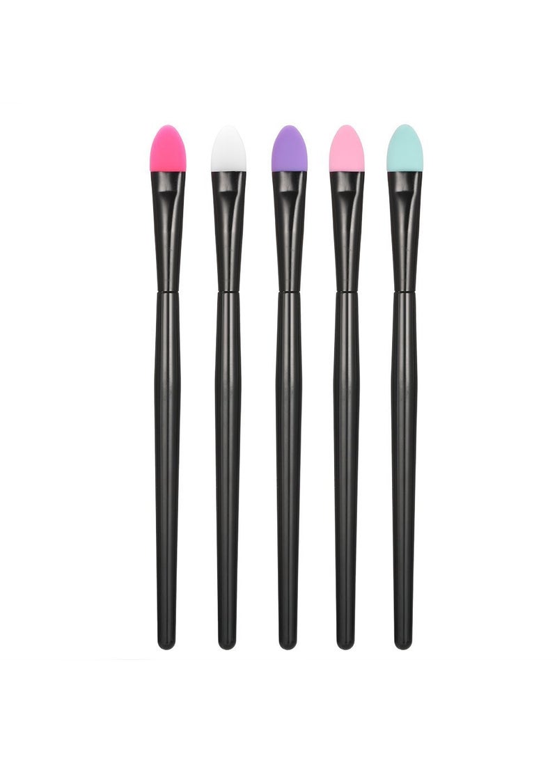 5pcs Silicone Makeup Brush Set Anself Professional Eyeshadow Brush Kit Mask Moisturizers Applicator Makeup Tools