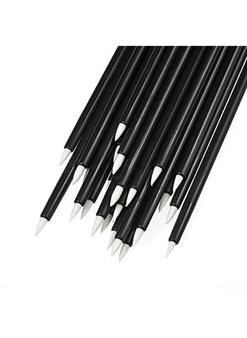 G2PLUS 100PCS Disposable Eyeliner Brush Makeup Brushes Applicator Cosmetic Eye Wands Eyeliner Brush Applicator for Lip Liners Eye Makeup Eyelashes and Detail Painting Black