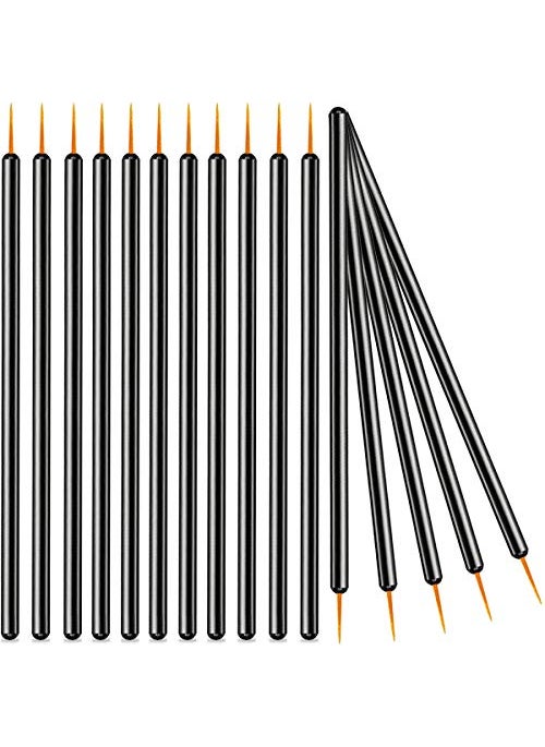 KINGMAS 100 Pack Eyeliner Brush, Disposable Ultra-fine Point Eyeliner Applicator Cosmetic Eye Wands Eye Liner Makeup Tool