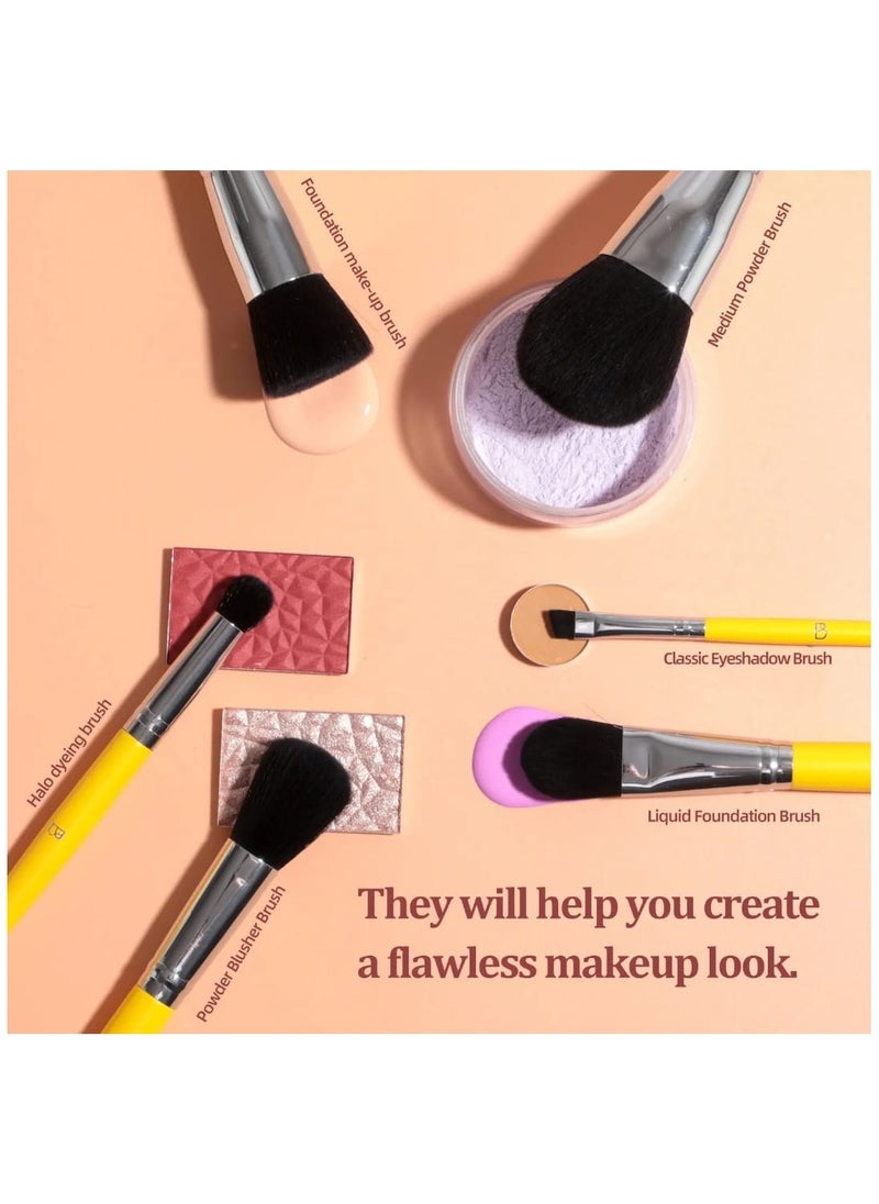 29PCS Face Makeup Tool Kits Soft Makeup Sponge Double-Ended Silicone Clay Mask Applicator Makeup Brushes Best Gift Set