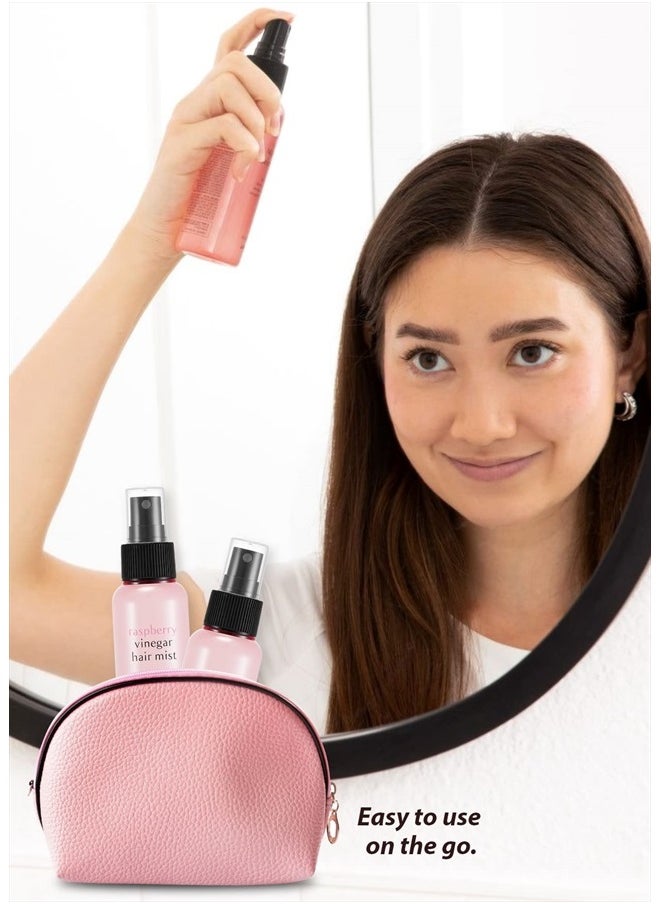 RASPBERRY VINEGAR HAIR MIST (3.55 fl oz) Scalp Hair Care Mist, Hair Perfume, Frizz-free, Refreshing Floral Scent All Day, Non-sticky