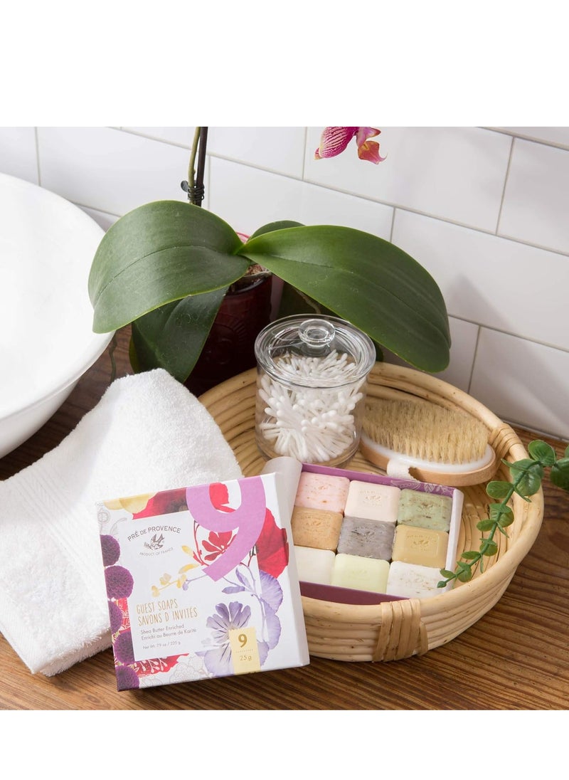 Pack Of 9 Scented Herb French Soap With Luxury Gift Box