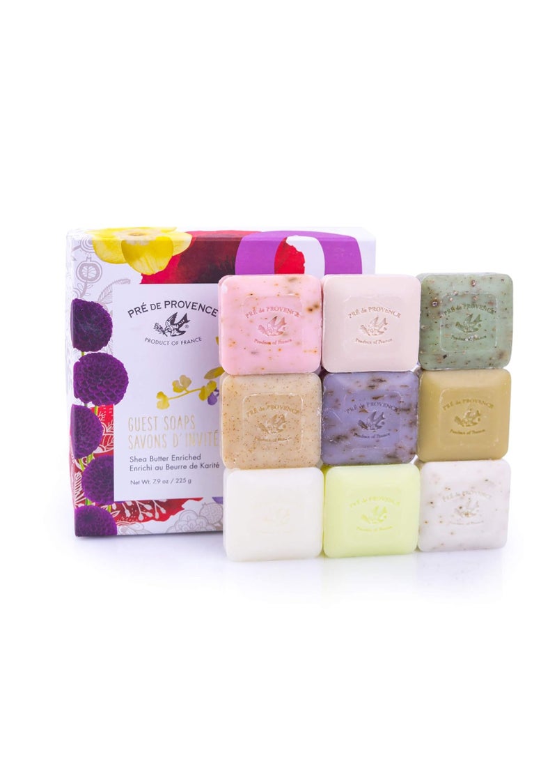 Pack Of 9 Scented Herb French Soap With Luxury Gift Box