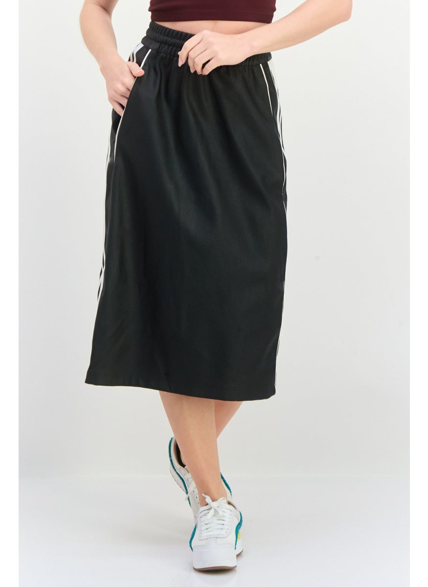 Women Sportswear Fit Outdoor Midi Skirt, Black