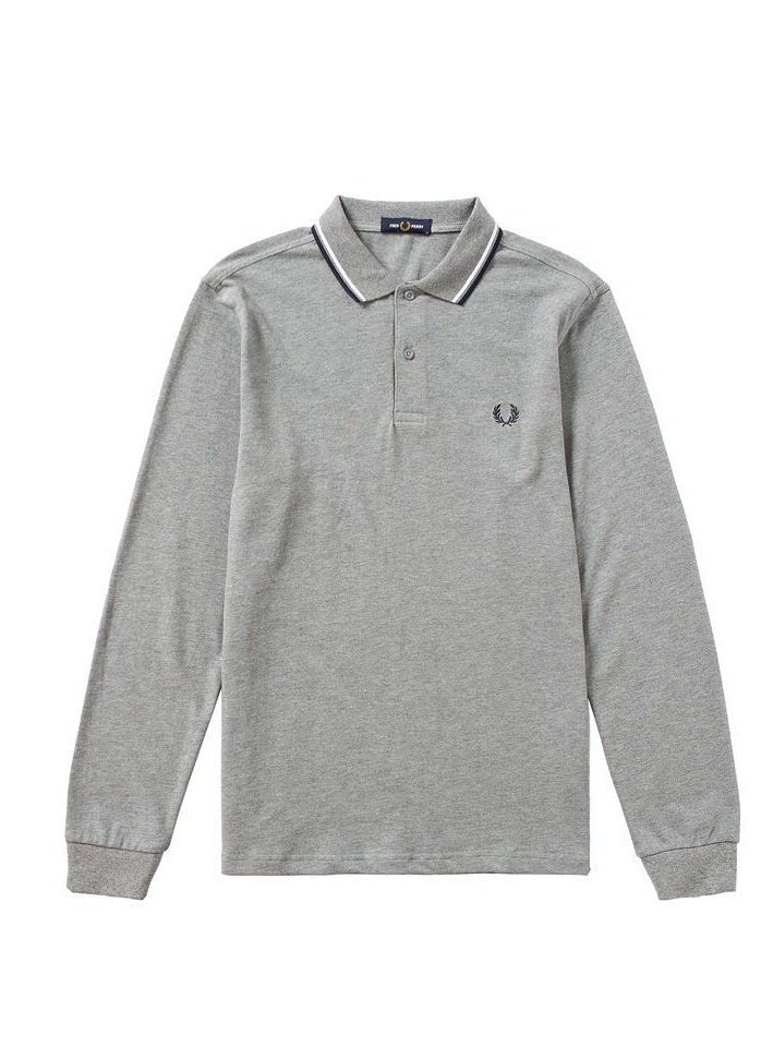 Wheat spring and autumn long sleeve men's polo shirt(2XL)