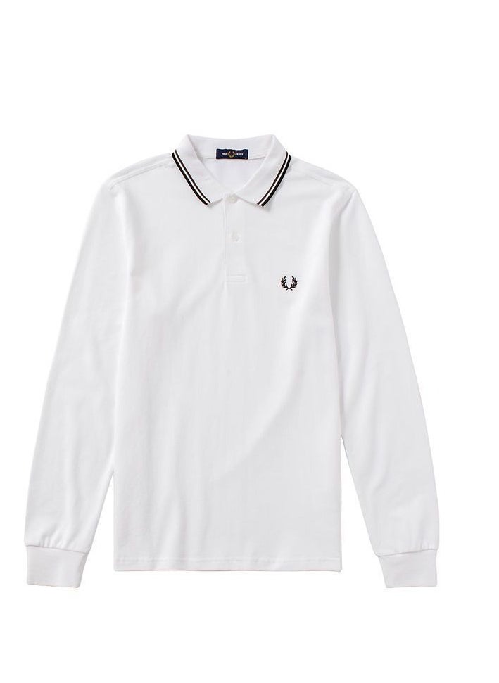 Wheat spring and autumn long sleeve men's polo shirt(2XL)