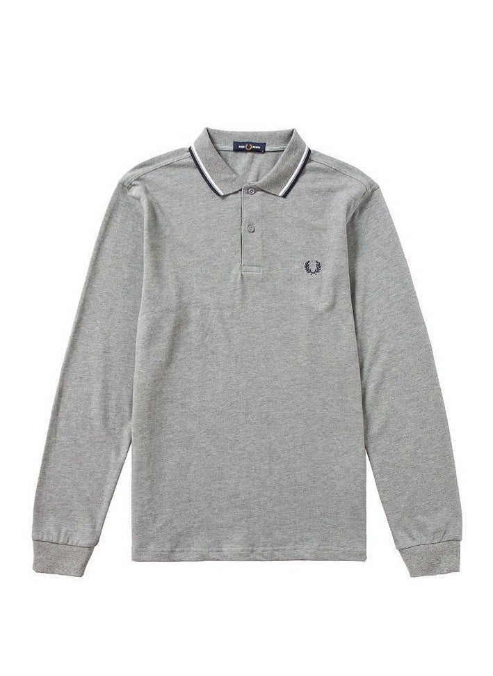 fred perry Spring and autumn long sleeve men's polo shirt(L)