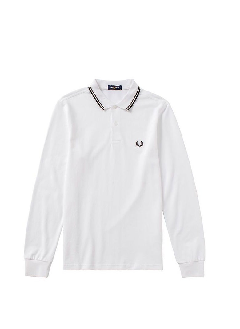 Wheat spring and autumn long sleeve men's polo shirt(S)