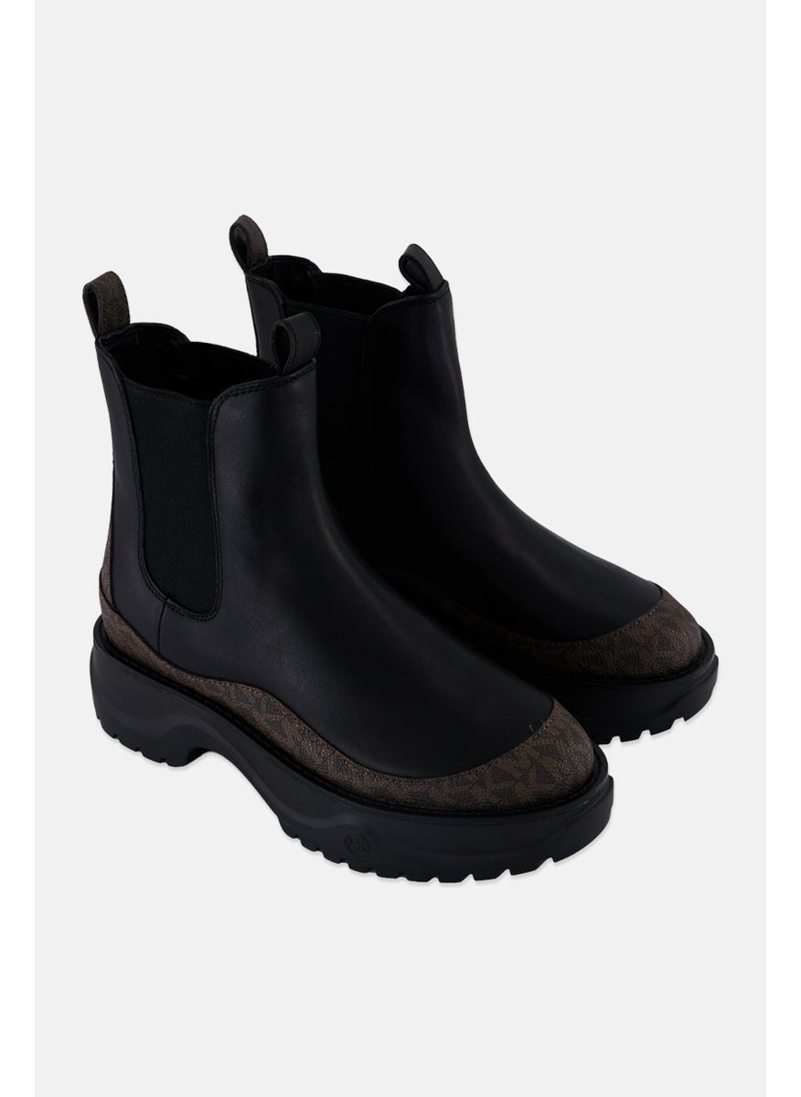 Women Medium Durpee Bootie Leather Ankle Boots, Black