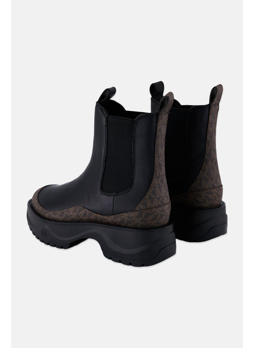 Women Medium Durpee Bootie Leather Ankle Boots, Black
