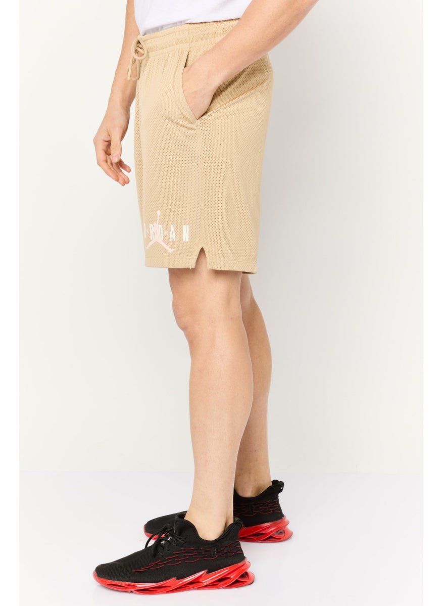 Men Standard Fit Outdoor Shorts, Beige