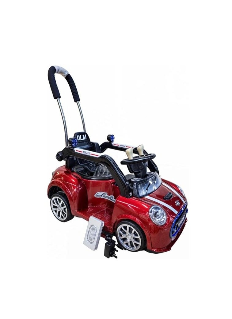 3 in 1 Push Ride on Car for Kids, Ride on baby Car with Music & Parental Handle， Anti-fall Push Ride on Car， Drive 1 to 3 Years Girl Boy red/black