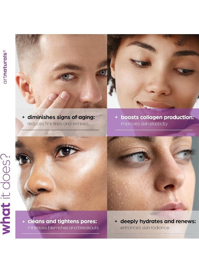 ArtNaturals Retinol Serum for Face - with Vitamin C, 2.5% Retinol Oil & Hyaluronic-Acid - Skin Clearing - Anti-Aging, Anti-Wrinkle Eye Serum - Skin Repair, Night Therapy (1 Fl Oz / 30ml) (ANGA-0127)