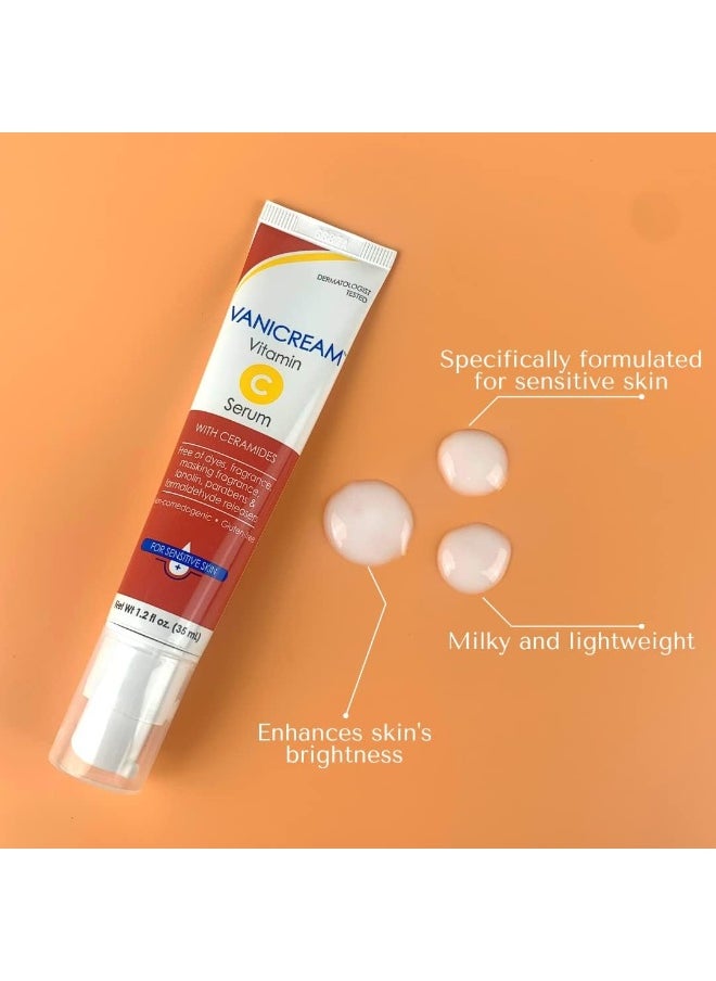 Vitamin C Serum - Free Of Dyes, Fragrance, Masking Fragrance, Lanolin, Parabens & Formaldehyde Releasers - For Sensitive Skin - 35Ml