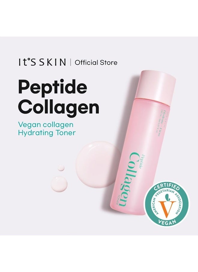 It's Skin Peptide Collagen Toner 5.07 Fl Oz | Moisturizing Toner with Organic Collagen Peptides | Hydrating Toner for Sensitive Skin | Organic Skin Care & Face Brightening Toner | K Beauty Toner