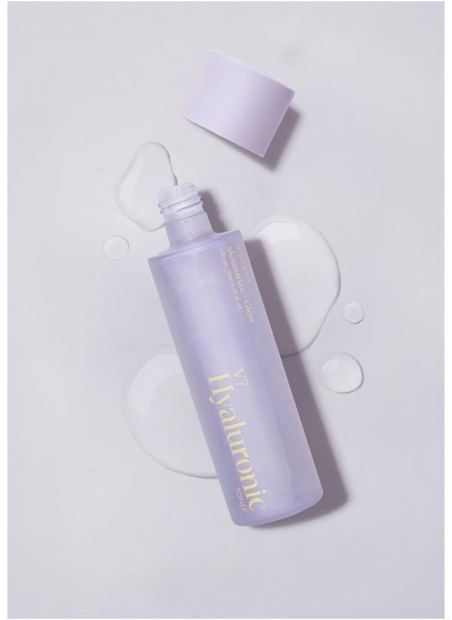 V7 Hyaluronic Toner, Moisturize + Glow, 150 ml