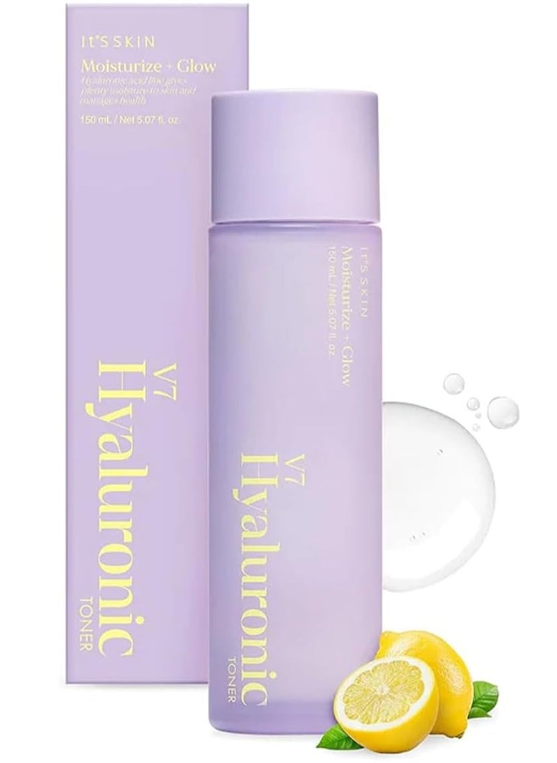 V7 Hyaluronic Toner, Moisturize + Glow, 150 ml