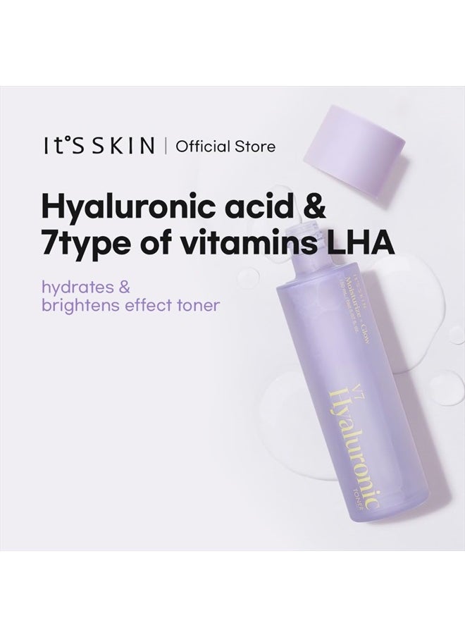 V7 Hyaluronic Toner, Moisturize + Glow, 150 ml