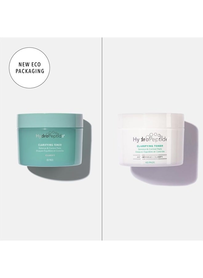 Clarifying Toner Balance Peptide Control Pads, 4 Ounce