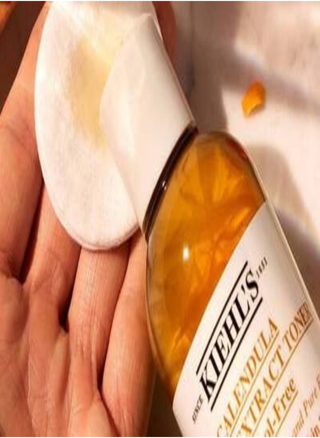 Kiehl's Calendula Herbal Extract Alcohol-Free Toner – Soothing & Balancing Face Toner for Normal to Oily Skin, with Calendula Flower Extract & Allantoin, Gentle & Hydrating, 40ml