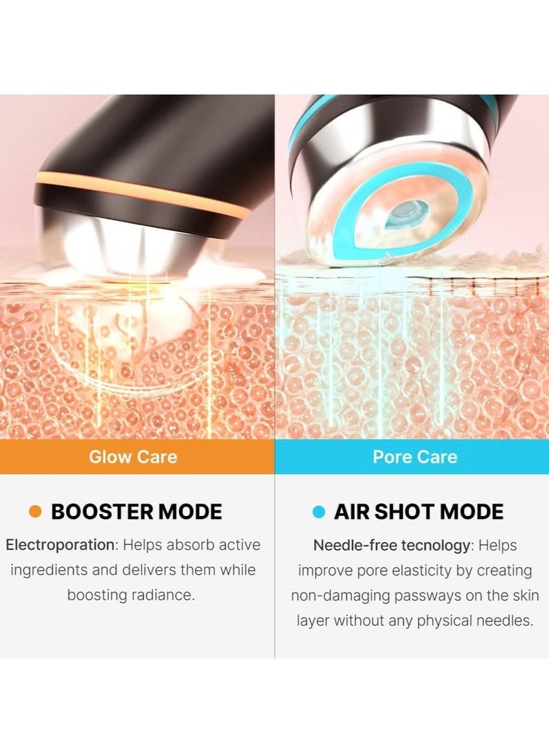 Age-R Booster Pro 6-in-1 Total Care LED Therapy, latest Upgraded version of Booster-H, for Enhanced Absorption, Radiance, Elasticity, Facial Contouring, and Pore Care