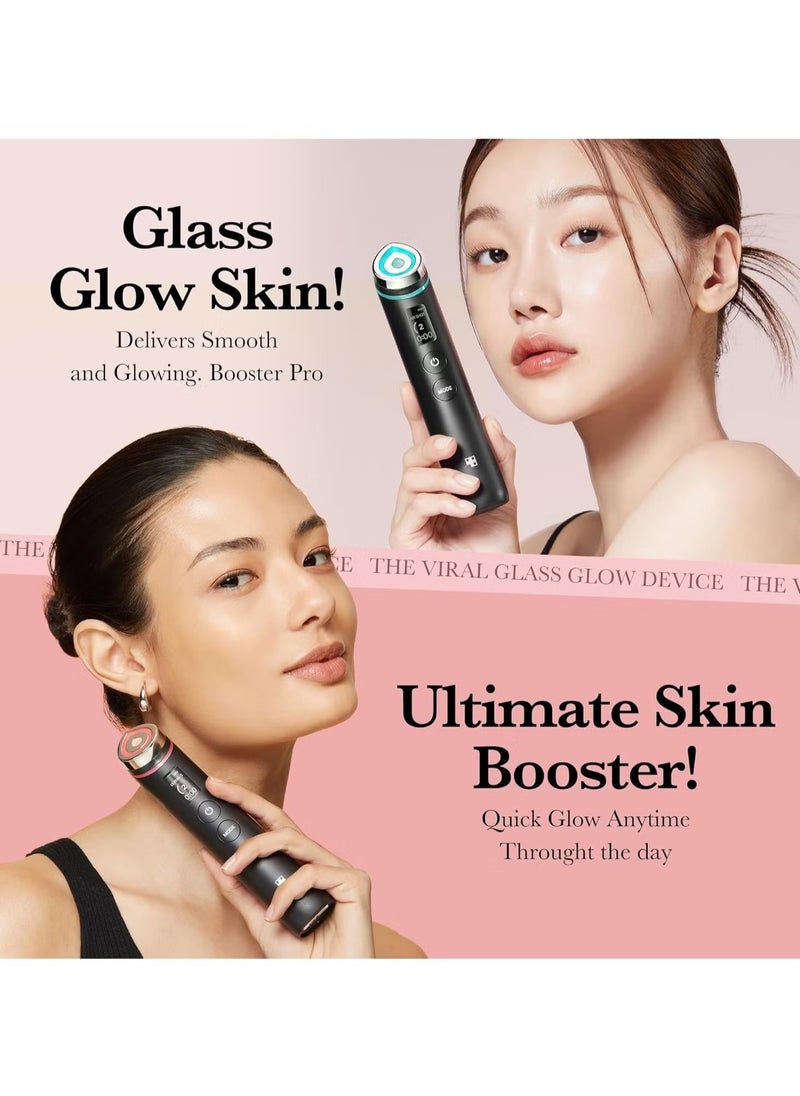 Age-R Booster Pro 6-in-1 Total Care LED Therapy, latest Upgraded version of Booster-H, for Enhanced Absorption, Radiance, Elasticity, Facial Contouring, and Pore Care