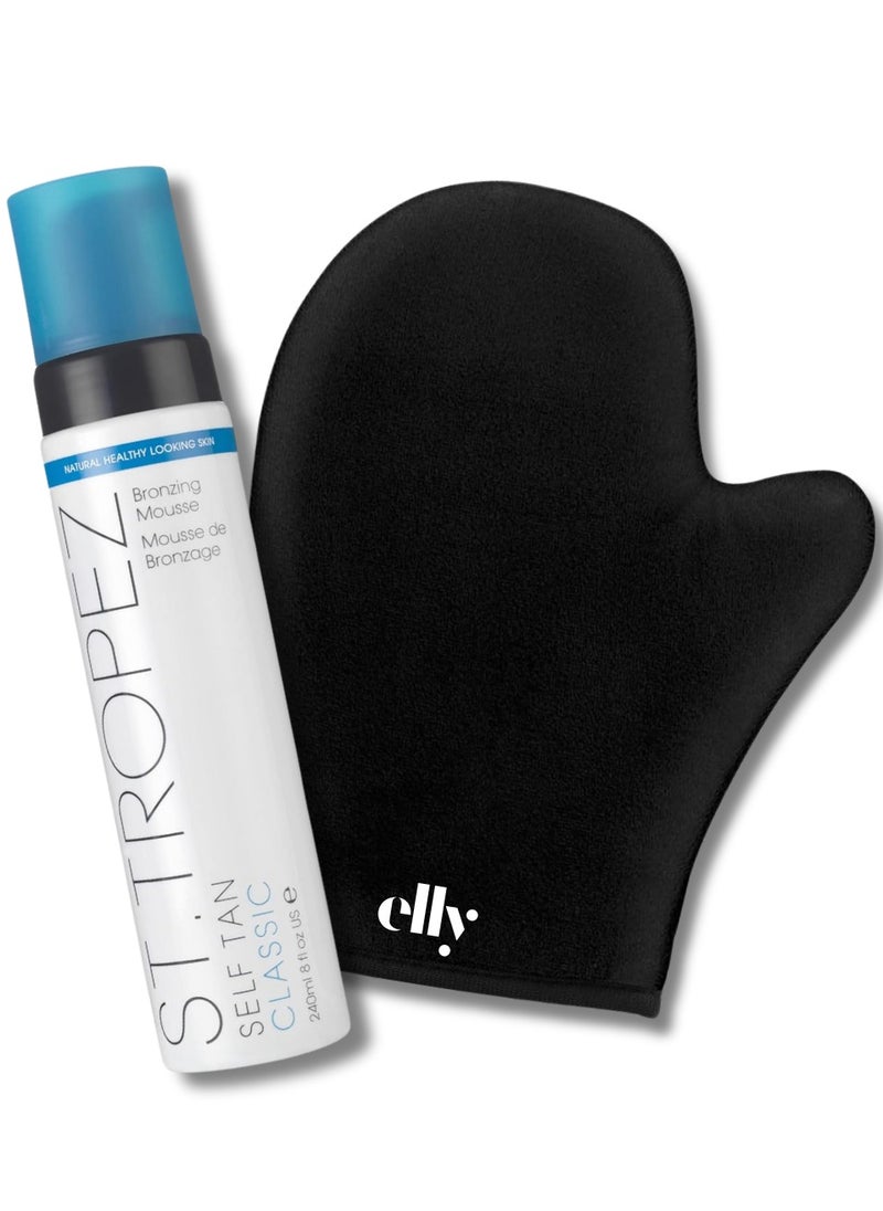 St.Tropez Classic tanning mousse fake tan  240ml with ELLY glove for application