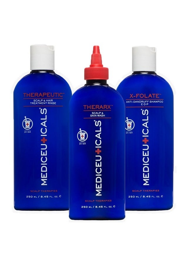 Therapro Mediceuticals Scalp Treatment - 3 Piece Kit (for Dandruff & Psoriasis)