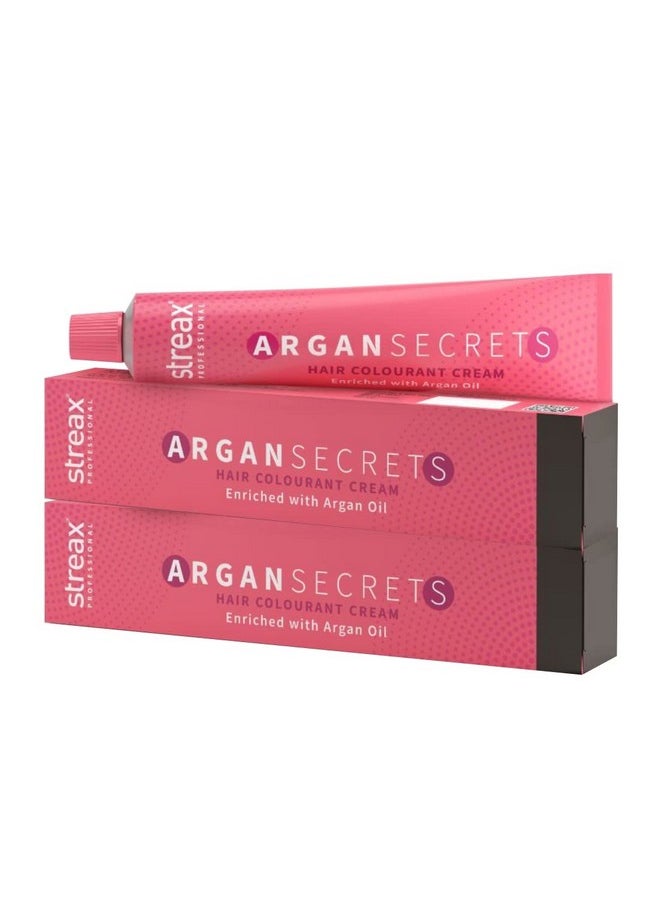 Streax Argan Hair Colourant No 3 +Developer 20 V,250Ml, Dark Brwon