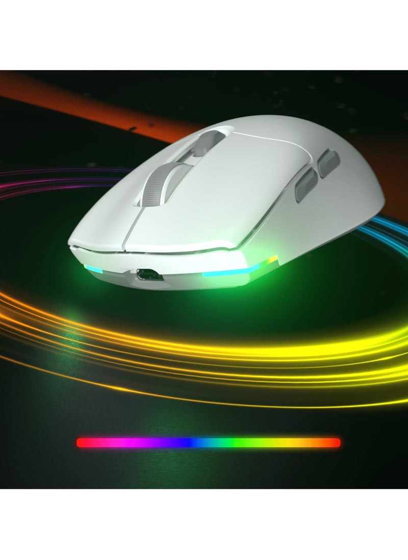 Meetion GW33 Lightweight 1K Wireless/Bluetooth/Wired Gaming Mouse 6 Programmable Button Rechargeable 10000DPI Optical Sensor Mouse (Black)