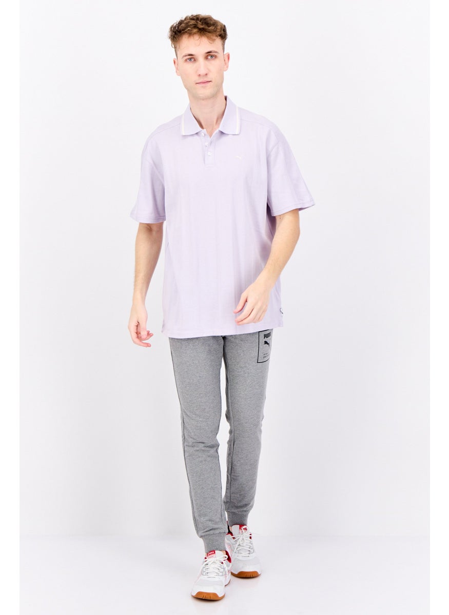 Puma x Select Men Sportswear Fit Short Sleeves Outdoor Polo Shirt, Lavender