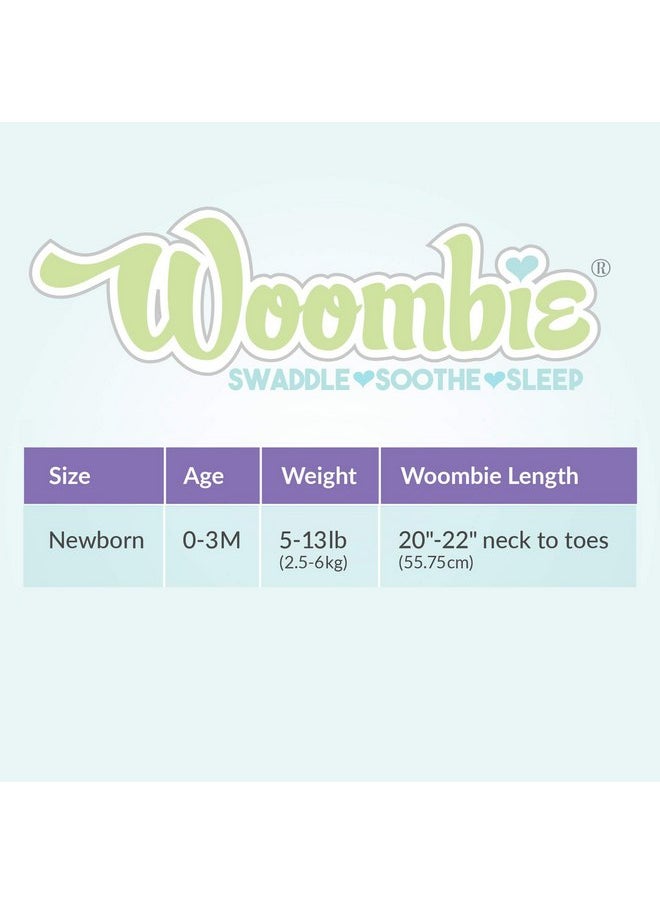 Woombie Simply Baby Swaddling Blanket I Soothing, Cotton Baby Swaddle I Wearable Baby Blanket, Pink Blush, 0-3 Months