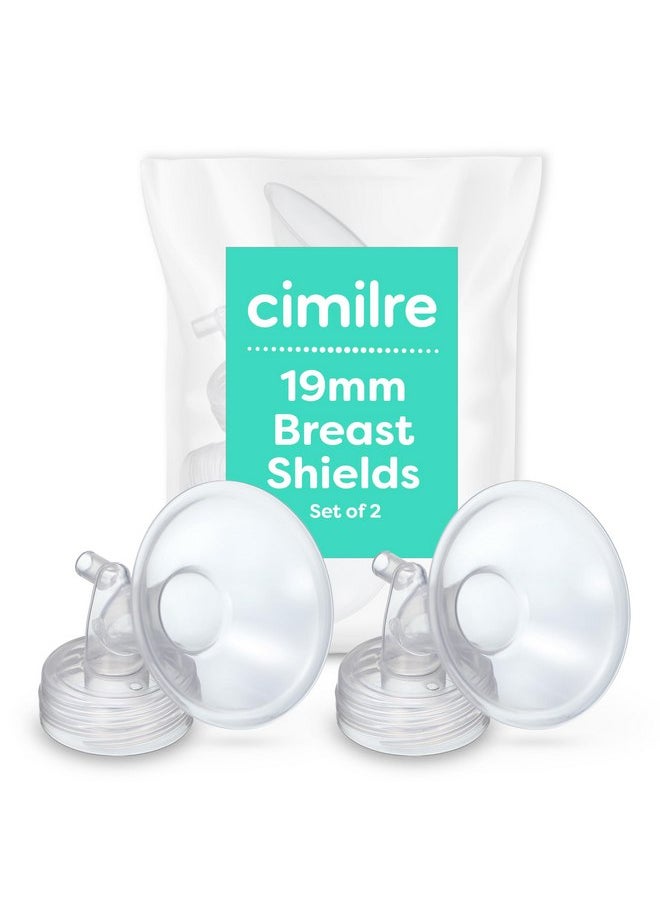 Cimilre 19MM Breast Shields, Spare & Replacement Breast Shields for The Cimilre Breast Pump, Comfortable Breast Pump Parts for Nursing Moms, 19MM Shields (Set of 2)