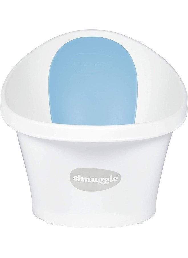 Baby Bath Tub - White With Blue