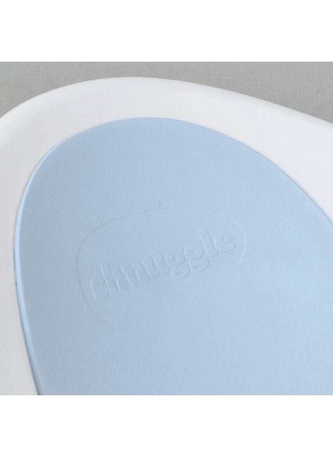 Baby Bath Tub - White With Blue