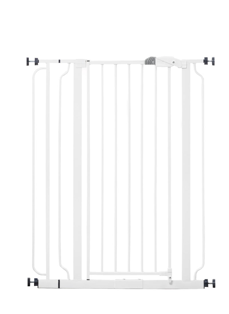 Easy Step Extra Tall Baby Gate | Adjustable Safety Gate for Doorways & Stairs | Fits 74-96 CM Wide | 76 CM Tall | Auto-Close | Pressure Mount | Secure & Durable