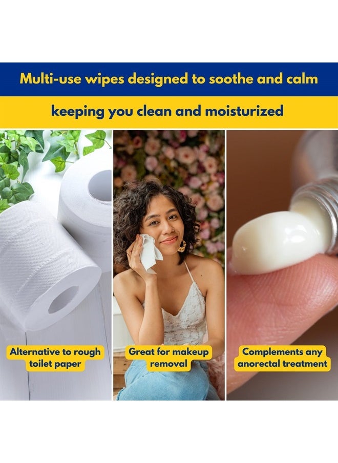 Soothing Wipes – All-Purpose Wet Wipes for Sensitive Skin, Face Wipes, and Baby Wipes with Chamomile and Essential Oils* (1 Pack – 60 Count)