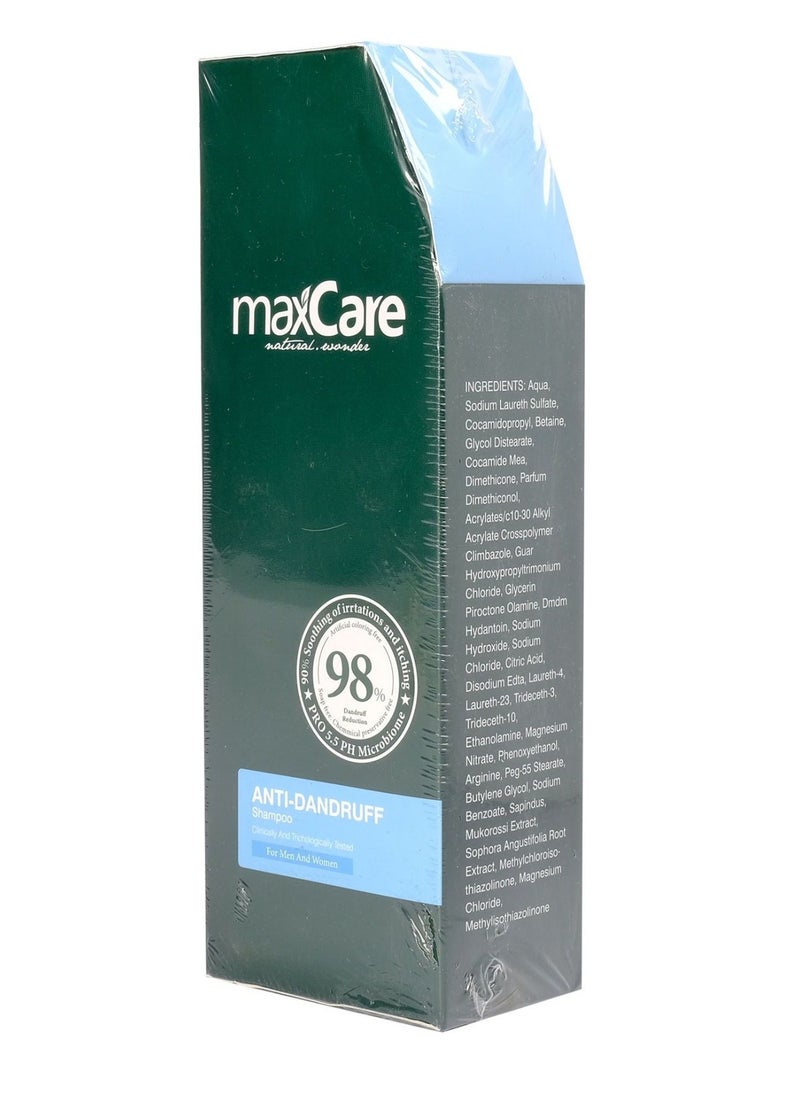 Maxcare Anti-Dandruff Shampoo – Controls Flaking & Itching, Healthy Scalp Formula – 400ml